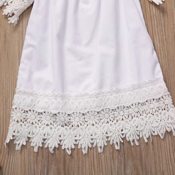 Boho Crochet Lace Baby Bohemian Tunic Dress🌸 - Picture 5 of 7